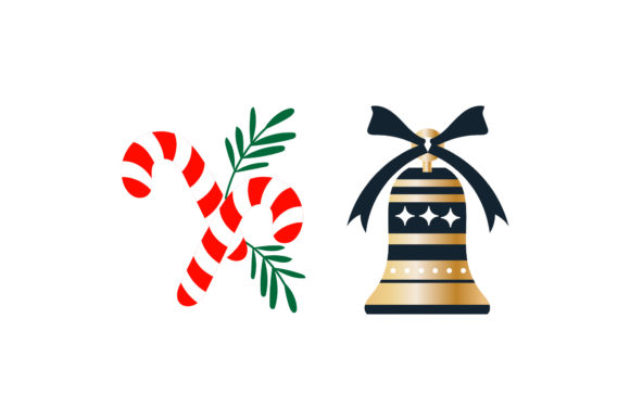 Candy Bell Christmas Vectors