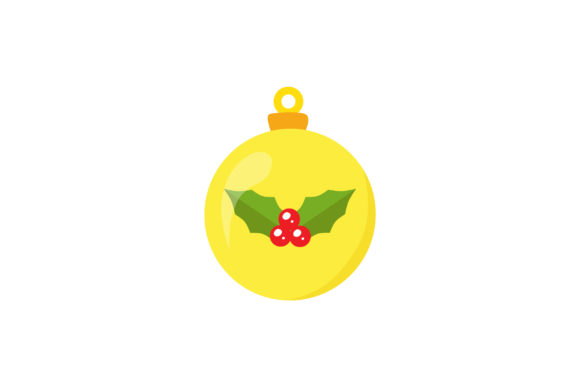 Christmas Day Lights with Flowers Illustrations