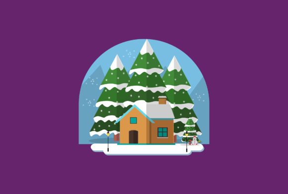 Christmas Illustration for Seasonal Design