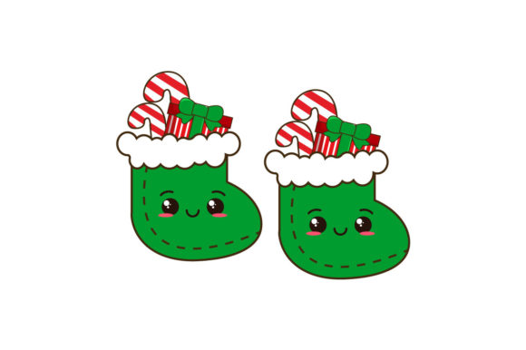 Design Christmas Socks Illustrations