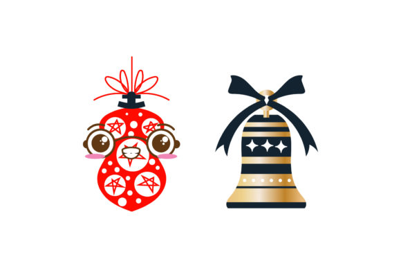 Ornament Bell Christmas Vectors Illustrations