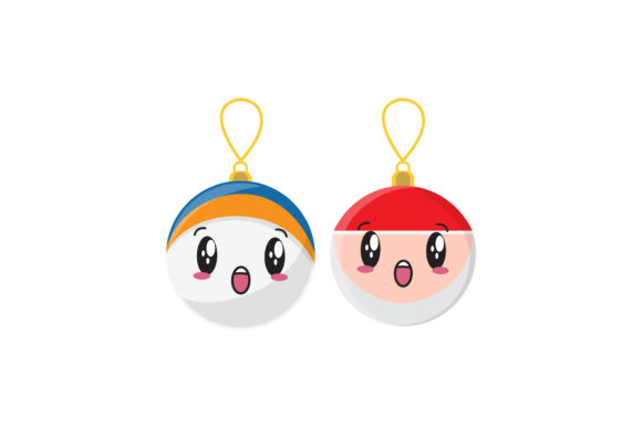 Ornament Decoration Christmas Set Illustrations